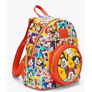 NWT Loungefly Animaniacs Characters Cartoon Grid Mini Backpack Nostalgia‎ Retro